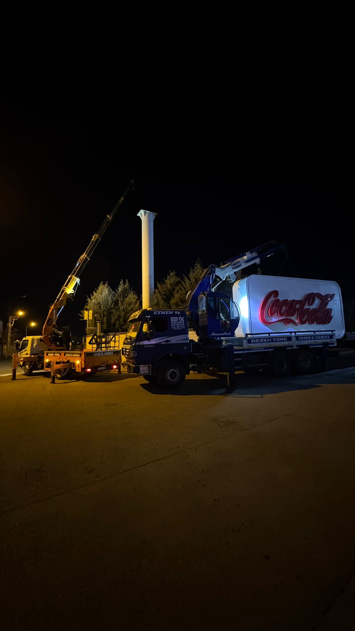Gece kurumsal nakliye ve kaldırma operasyonu